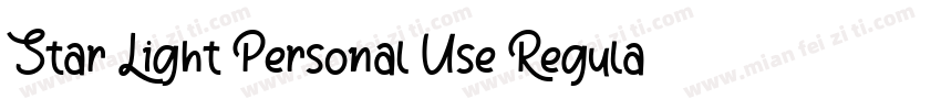 Star Light Personal Use Regular字体转换